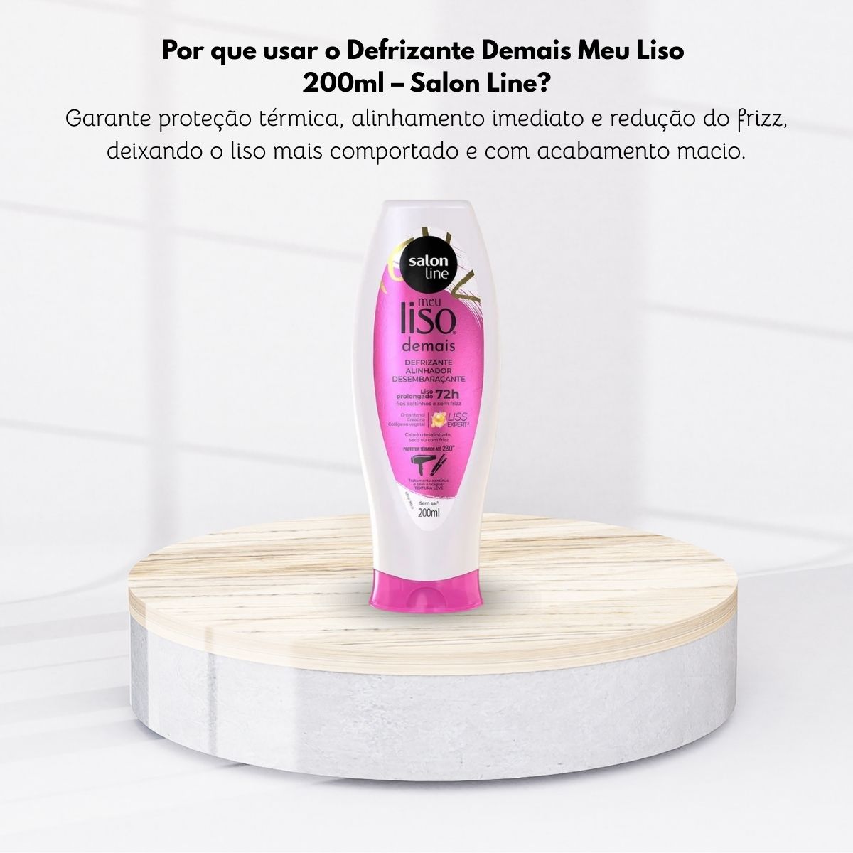 Protetor Térmico Salon Line Meu Liso Demais Defrizante 200 ml