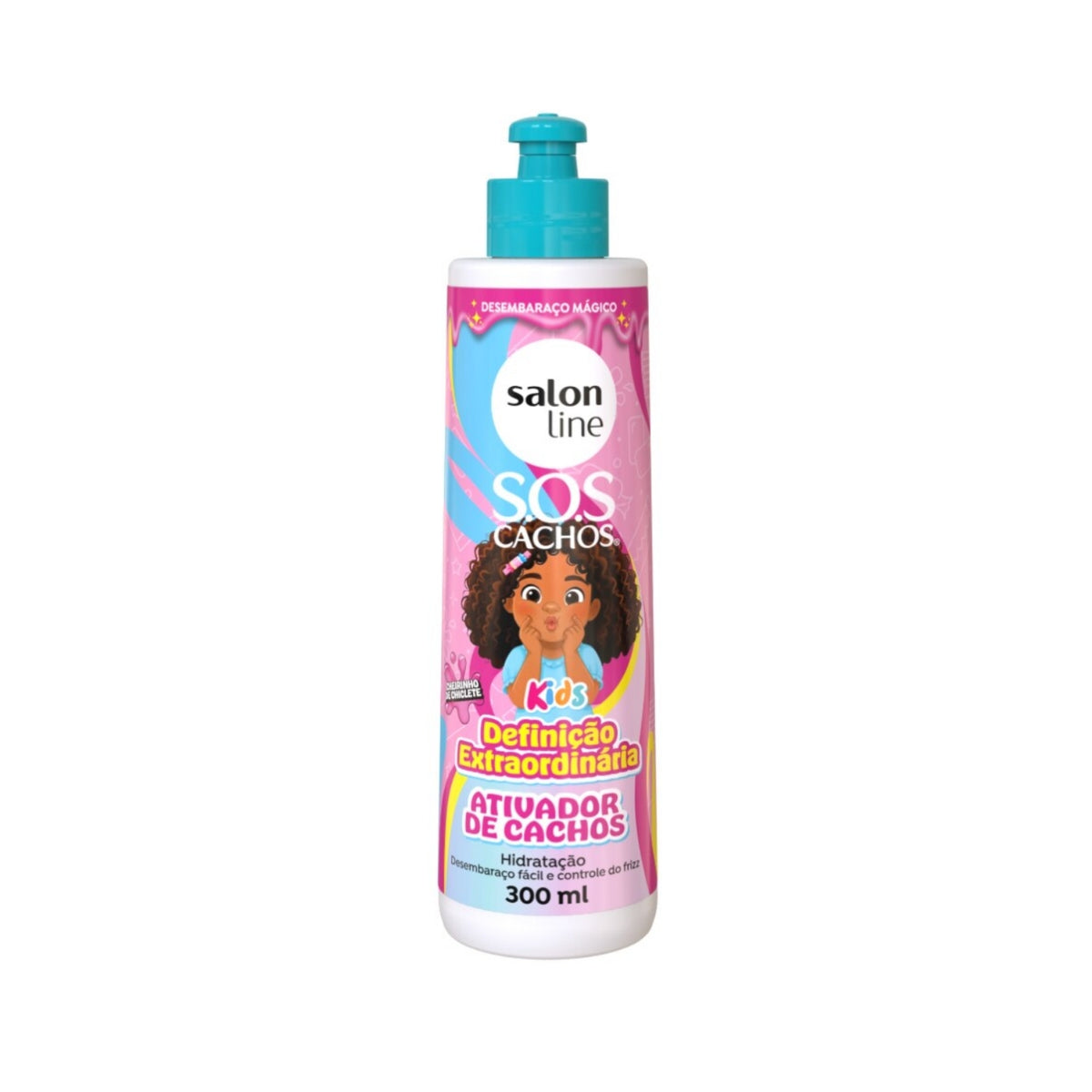 Ativador de Cachos Salon Line S.O.S Cachos kids Chiclete para Cabelo Cacheado 300 ml