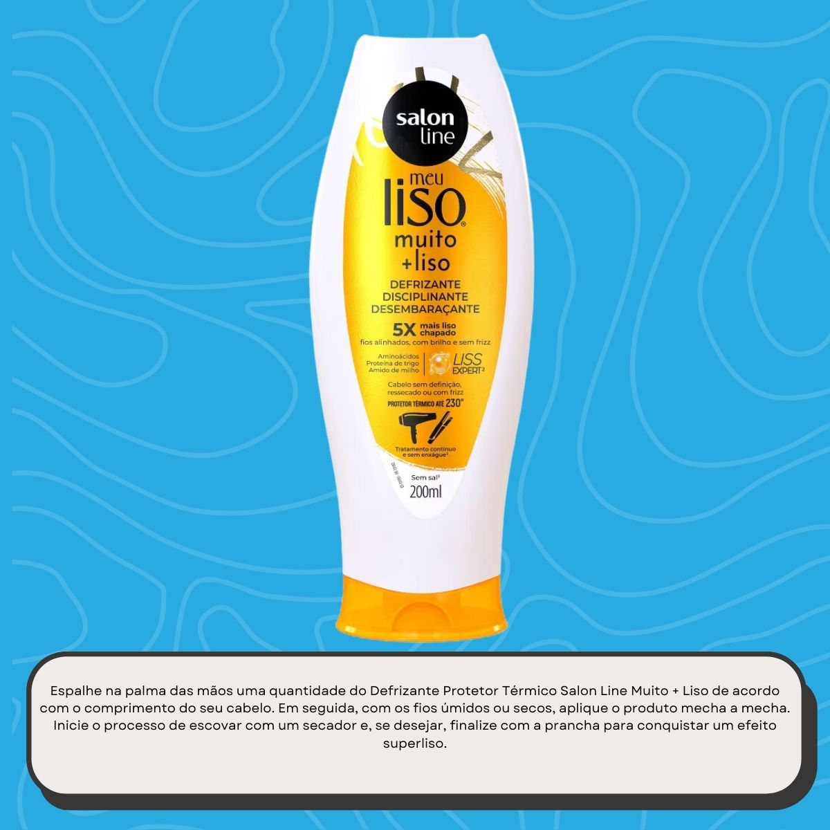 Protetor Térmico Salon Line Meu Liso Muito +Liso 200 ml