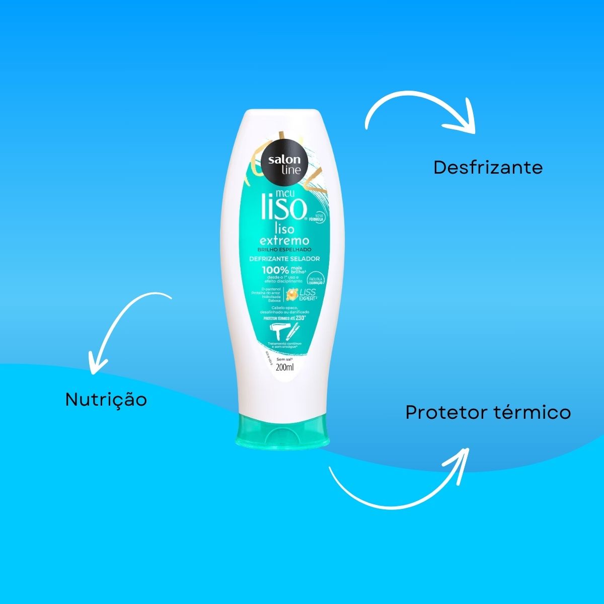 Protetor Térmico Salon Line Meu Liso Extremo 200 ml