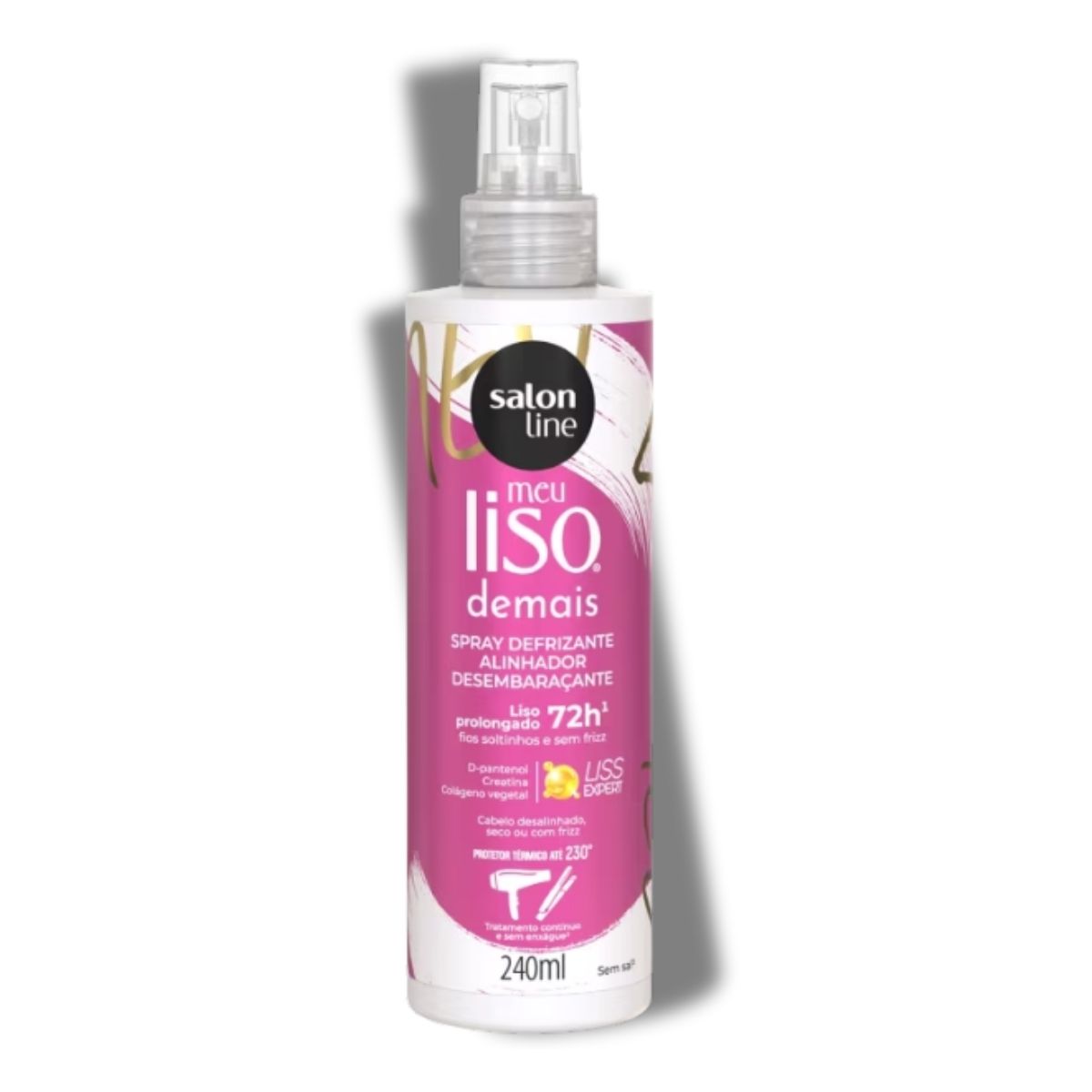 Spray Salon Line Meu Liso Defrizante Protetor Térmico 240 ml