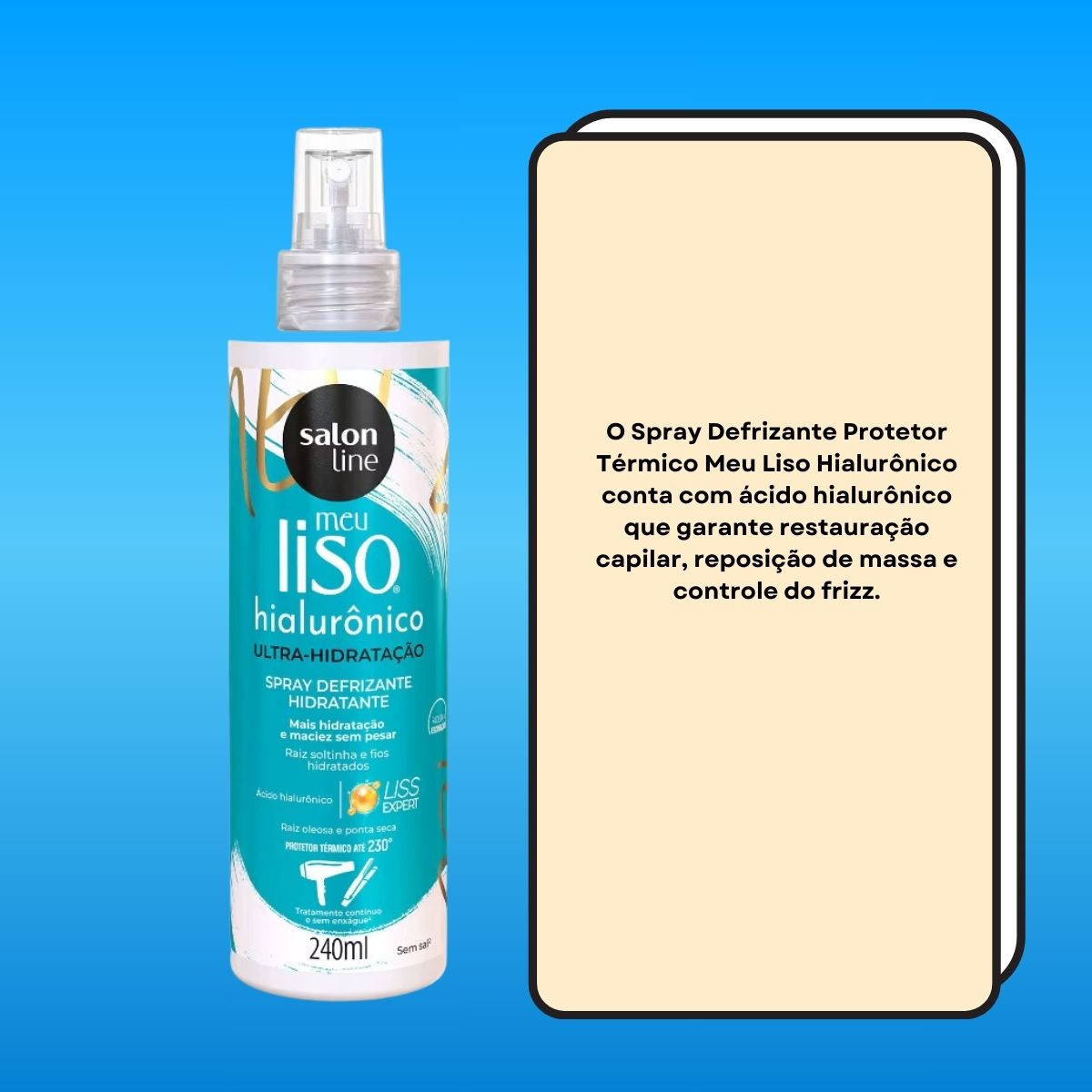 Spray Salon Line Meu Protetor Térmico Hialurônico 240 ml