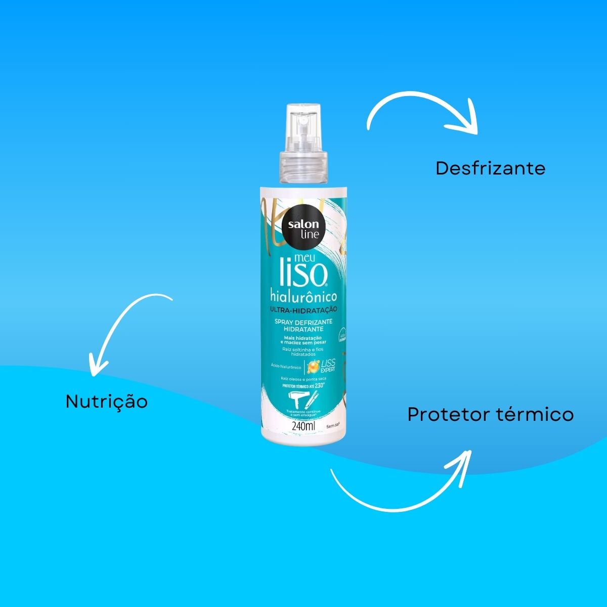 Spray Salon Line Meu Protetor Térmico Hialurônico 240 ml