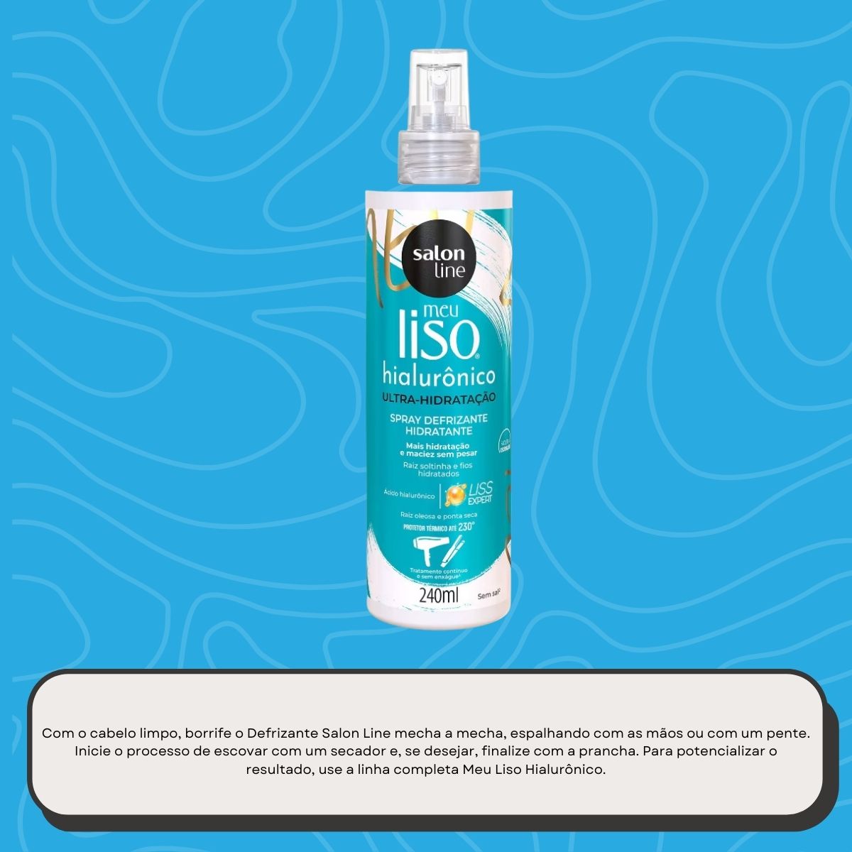 Spray Salon Line Meu Protetor Térmico Hialurônico 240 ml