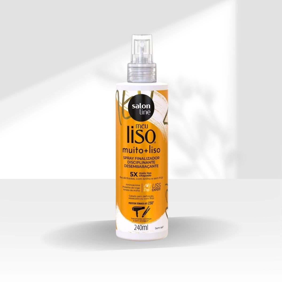 Spray Salon Line Meu Liso Muito +Liso Protetor Térmico 240 ml