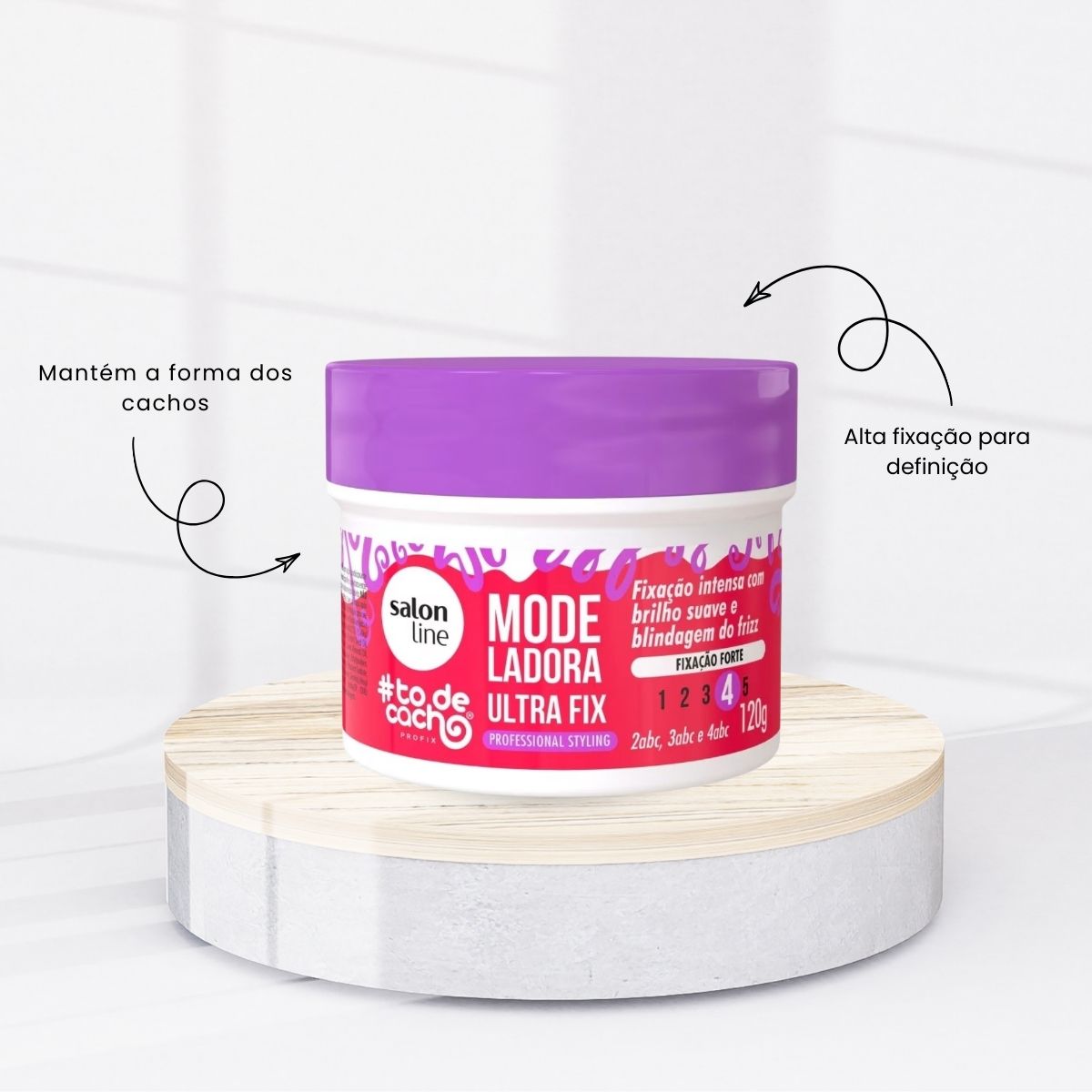 Salon Line #todecacho Modeladora Ultra Fix 120 g
