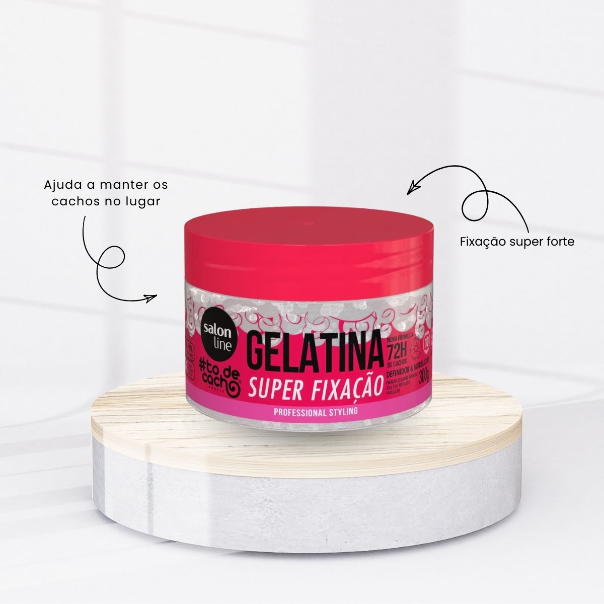 Gelatina Salon Line #todecacho Super Fixação 300 g