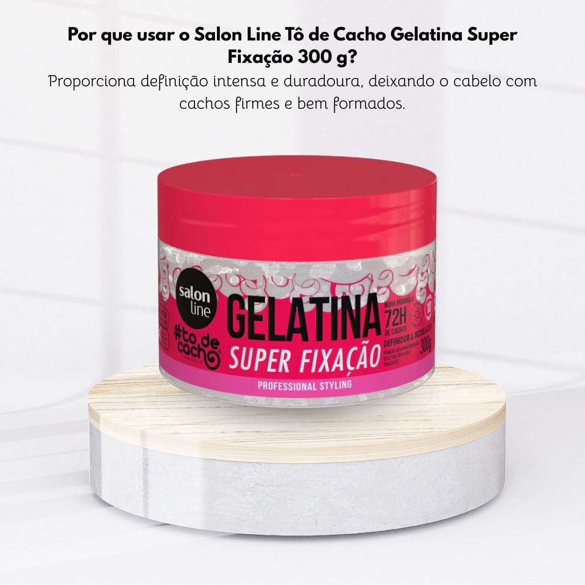 Gelatina Salon Line #todecacho Super Fixação 300 g