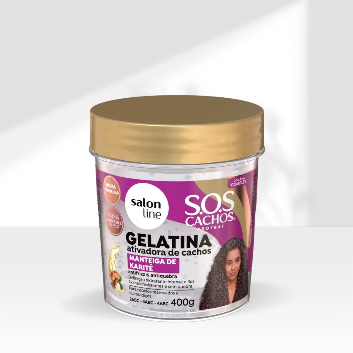 Salon Line S.O.S Cachos Manteiga de Karité Gelatina 400g