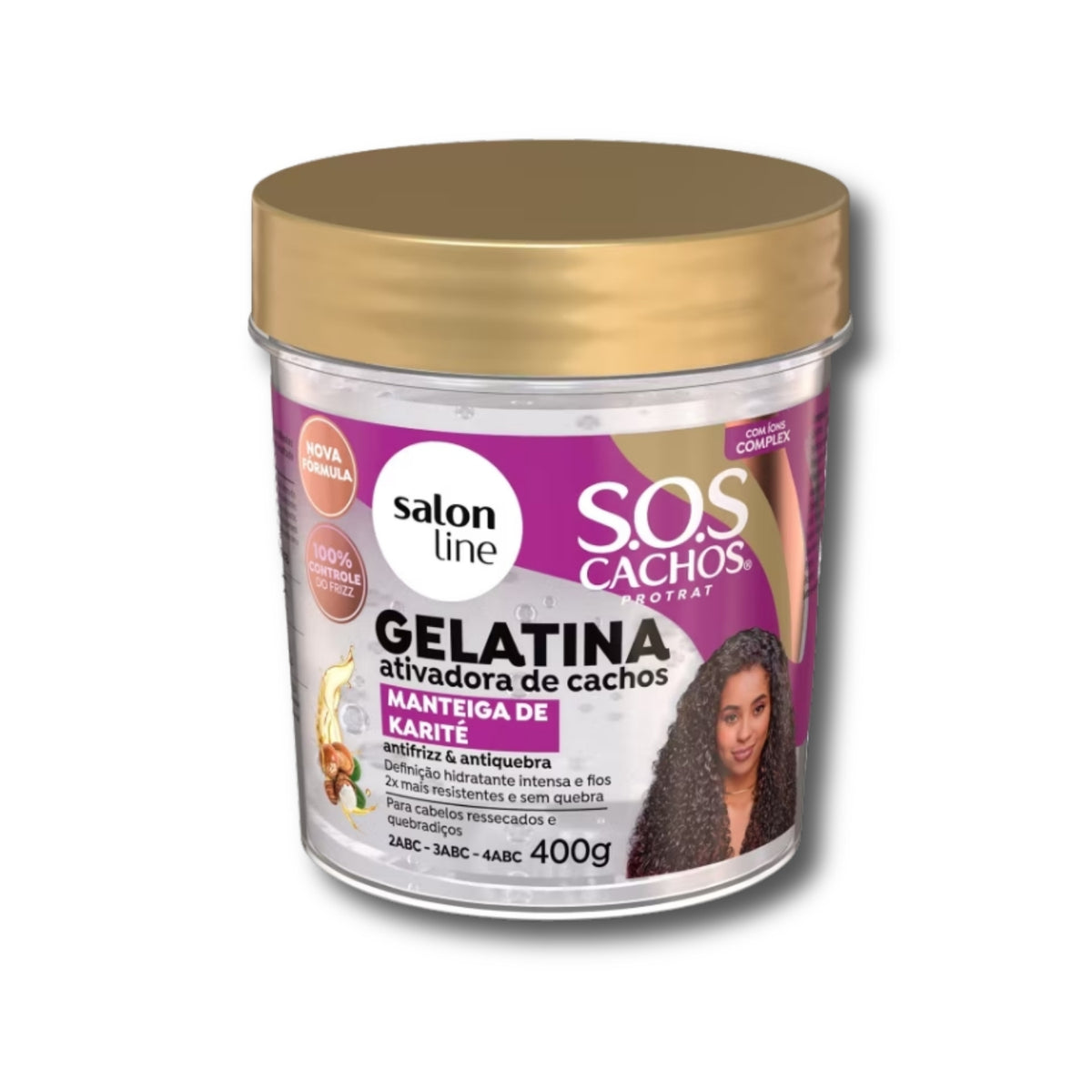 Salon Line S.O.S Cachos Manteiga de Karité Gelatina 400g