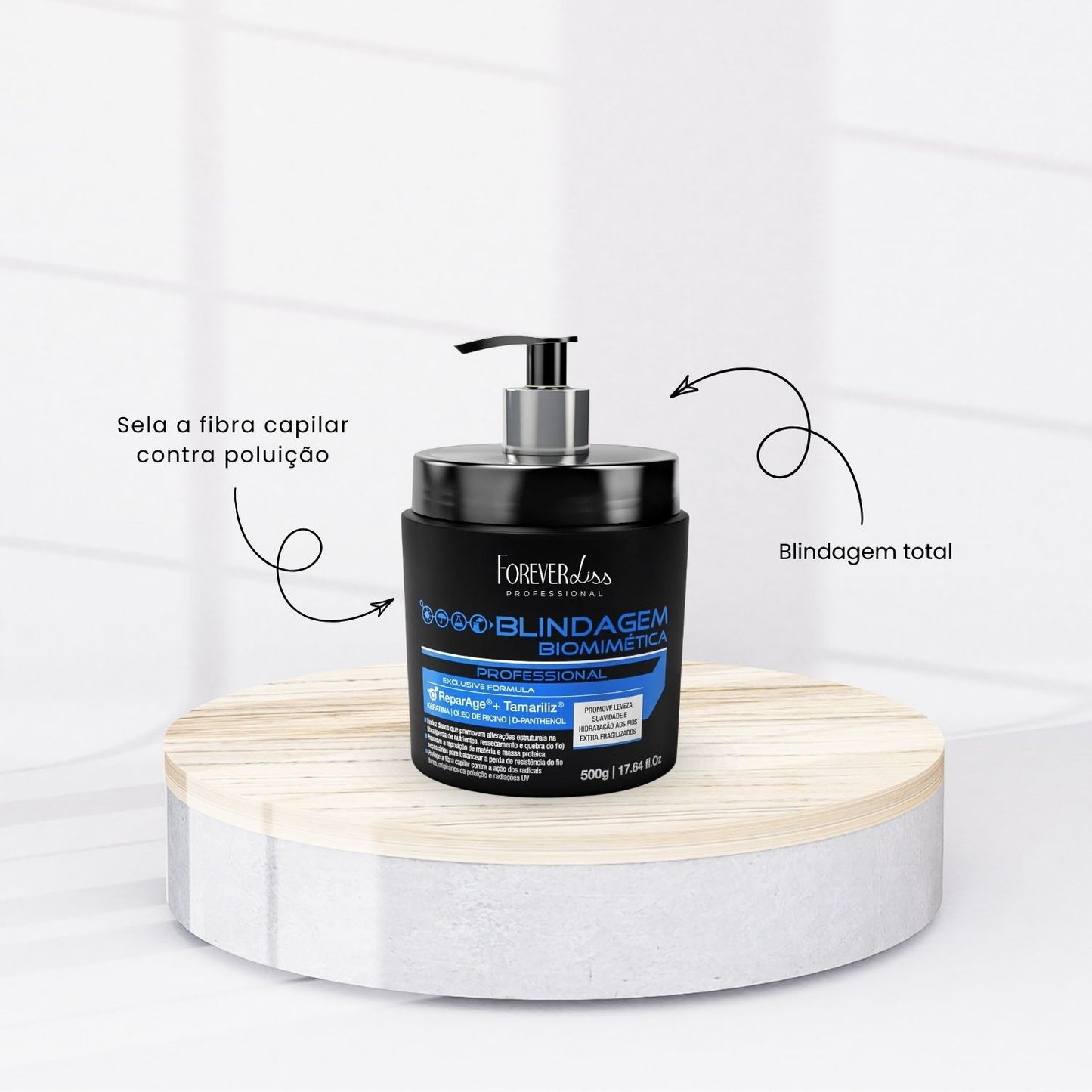 Kit Forever Liss Blindagem Biomimética Capilar Completo