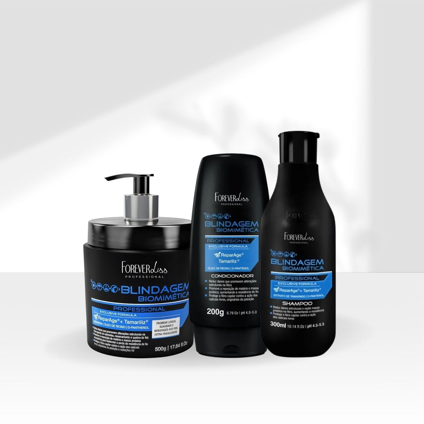 Kit Forever Liss Blindagem Biomimética Capilar Completo