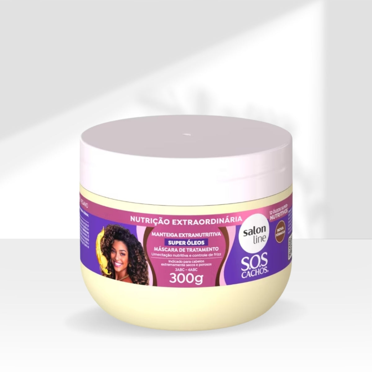 Máscara Salon Line S.O.S Cachos Super Óleos Extranutritiva para Cabelo Cacheado 300 g