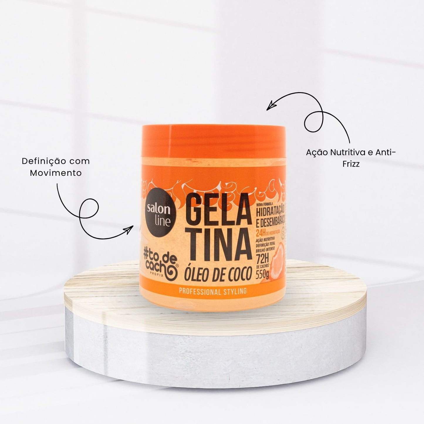 Gelatina Salon Line #todecacho Nutritiva 550 g