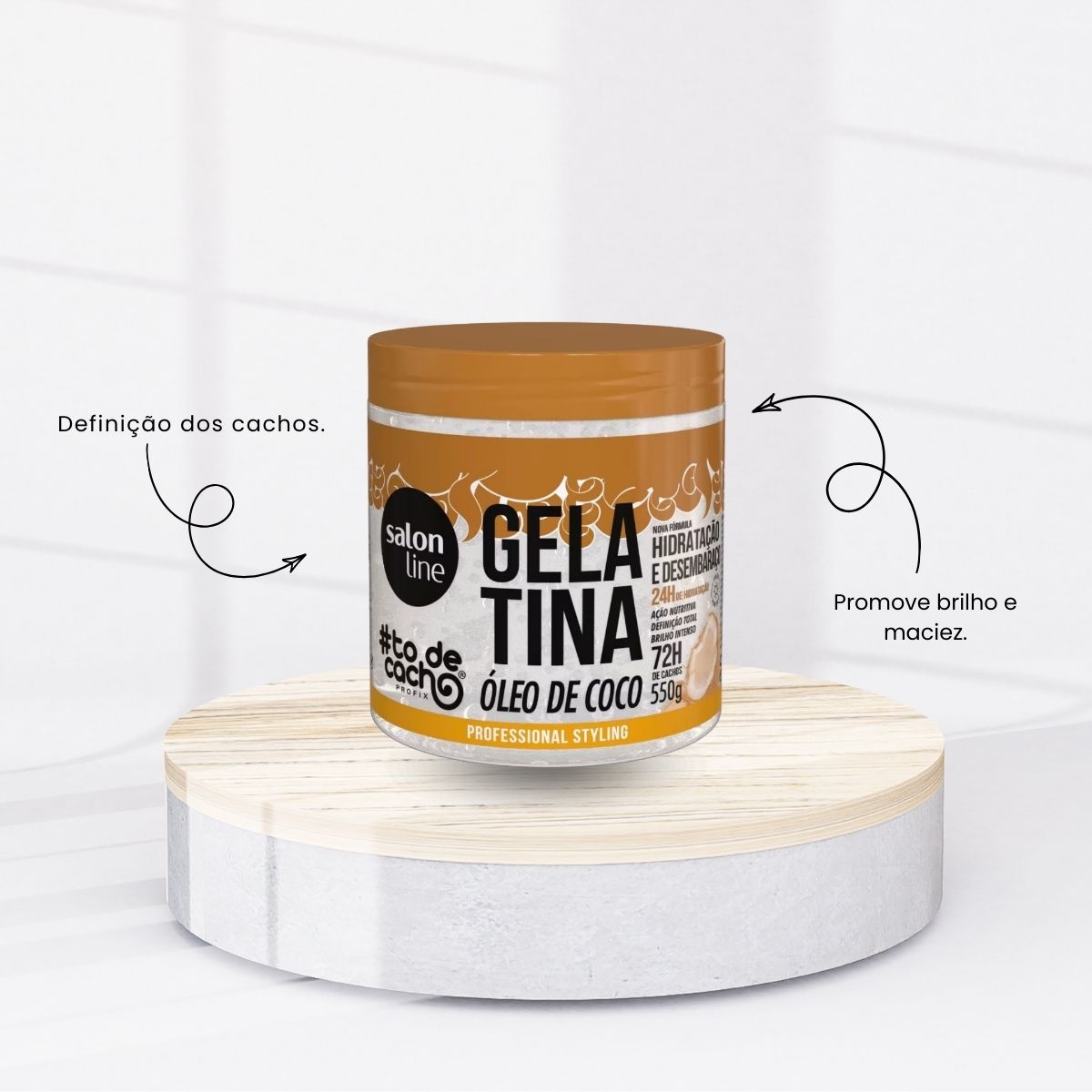 Gelatina Salon Line #todecacho Nutritiva 550 g