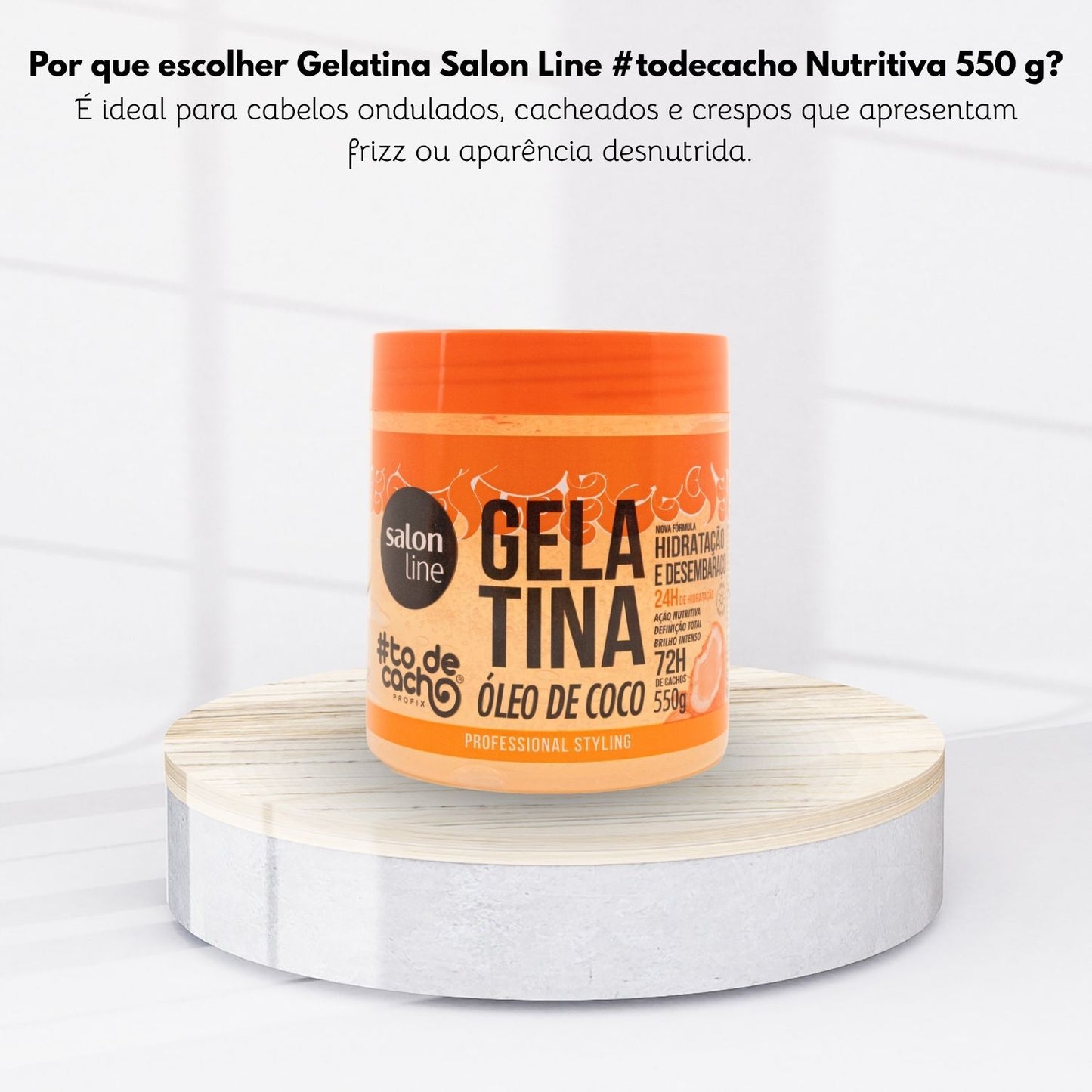 Gelatina Salon Line #todecacho Nutritiva 550 g