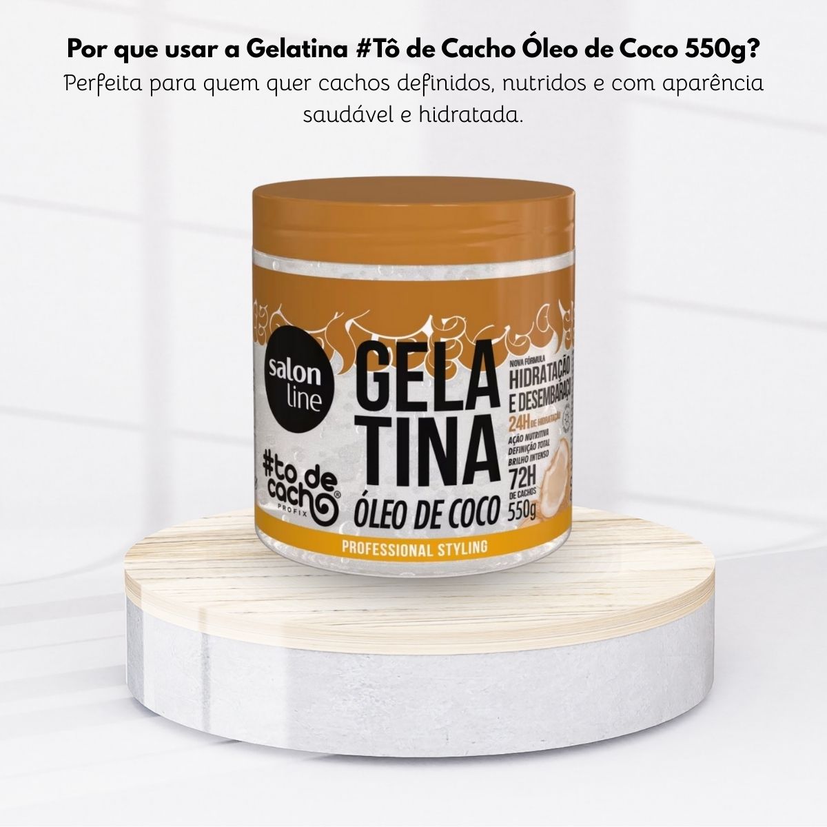Gelatina Salon Line #todecacho Nutritiva 550 g