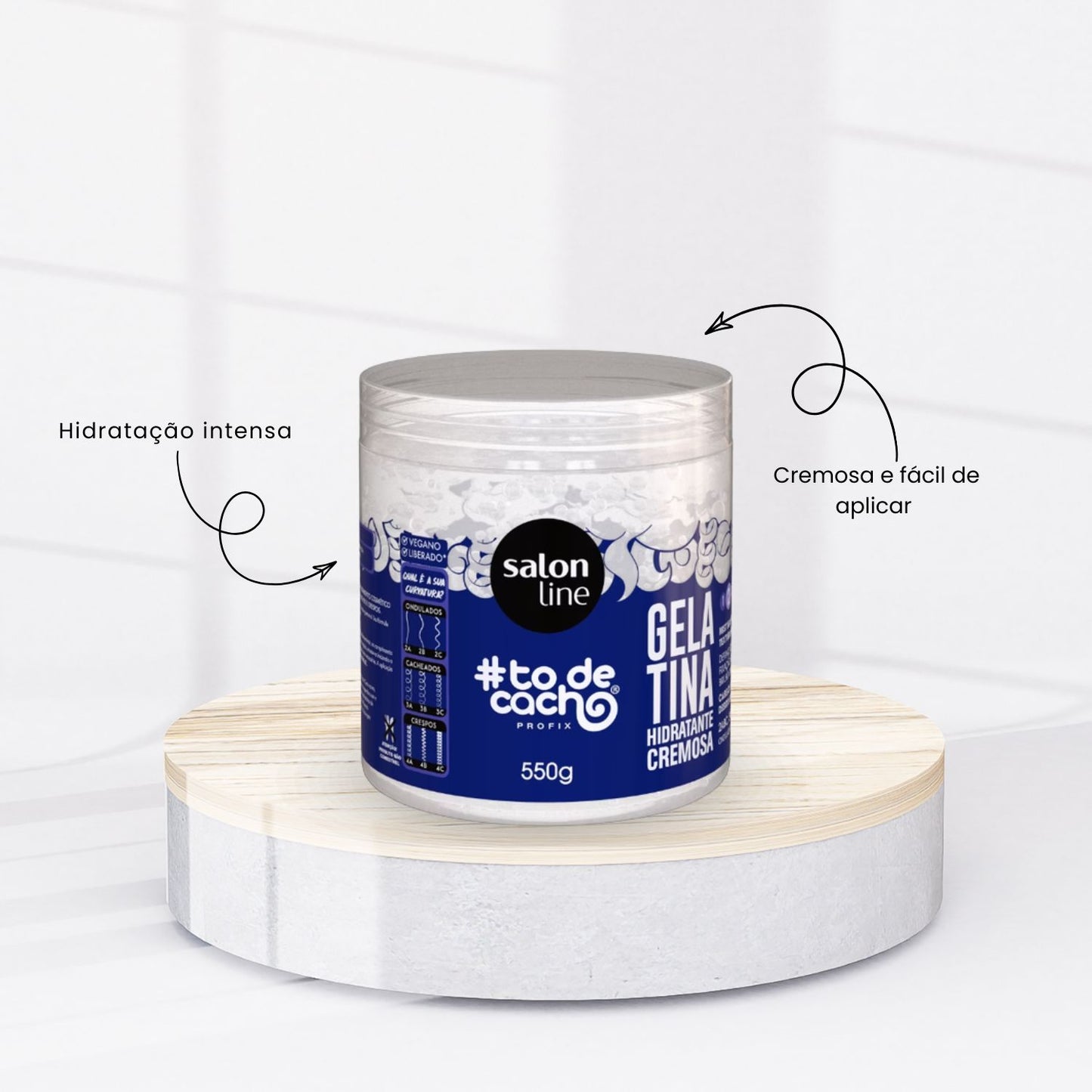 Gelatina Salon Line #todecacho Hidratante Cremosa 550 g