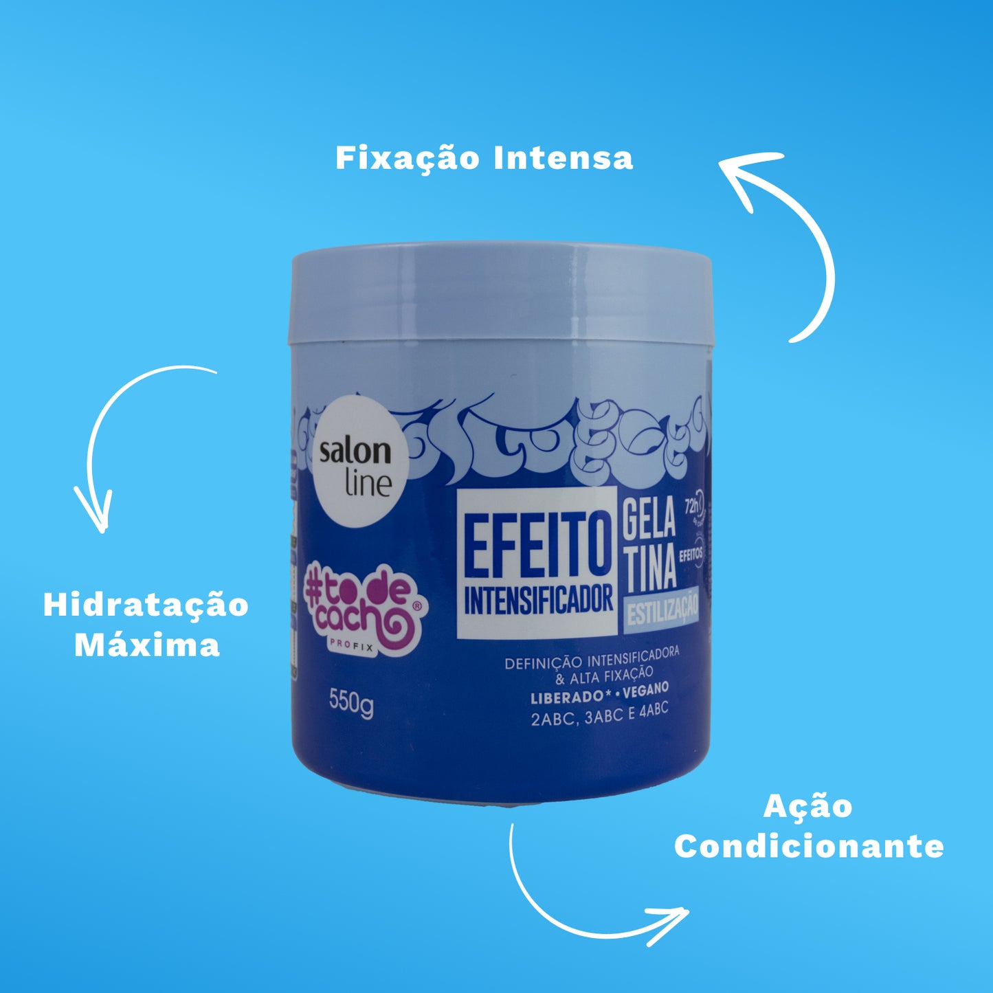 Gelatina Salon Line #todecacho Definição Antifrizz 550 g