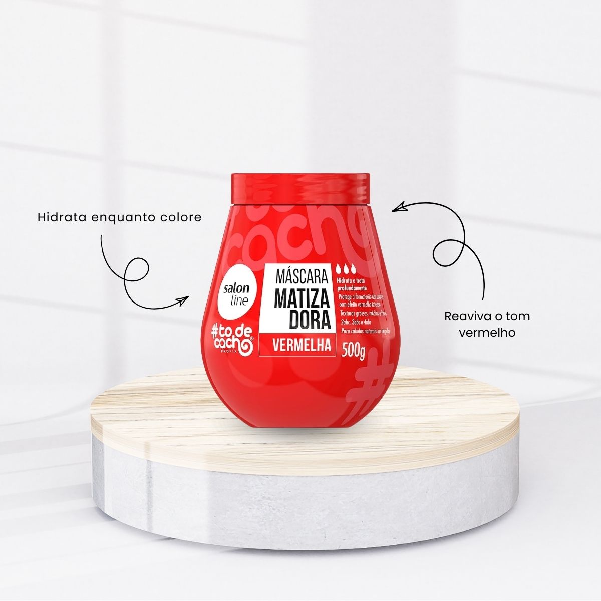 Máscara Matizadora Salon Line #todecacho Vermelha 500 g