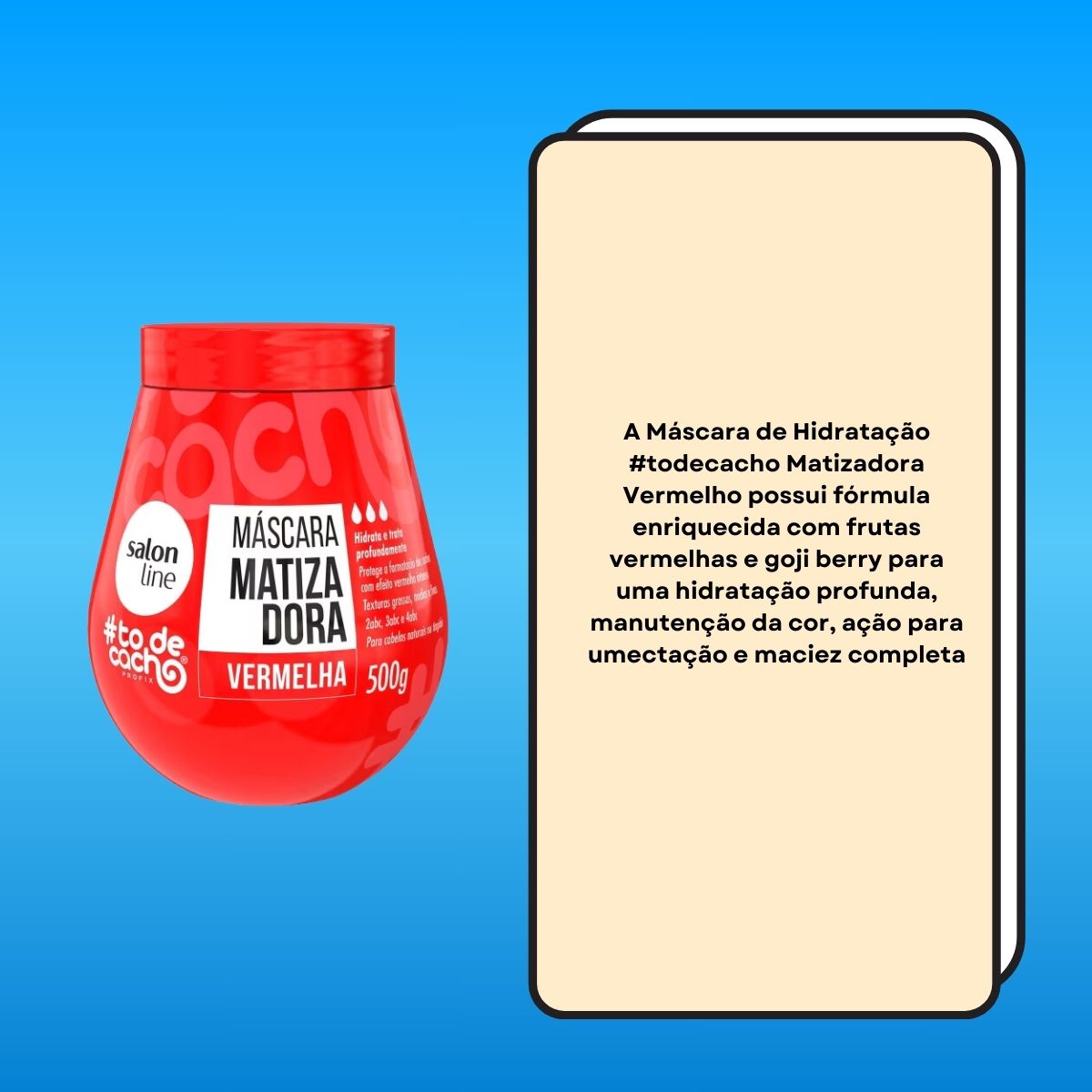 Máscara Matizadora Salon Line #todecacho Vermelha 500 g