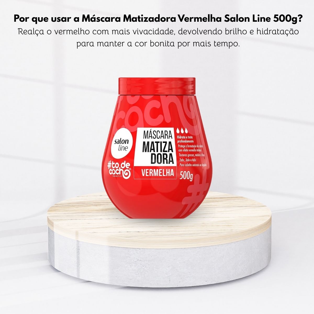Máscara Matizadora Salon Line #todecacho Vermelha 500 g