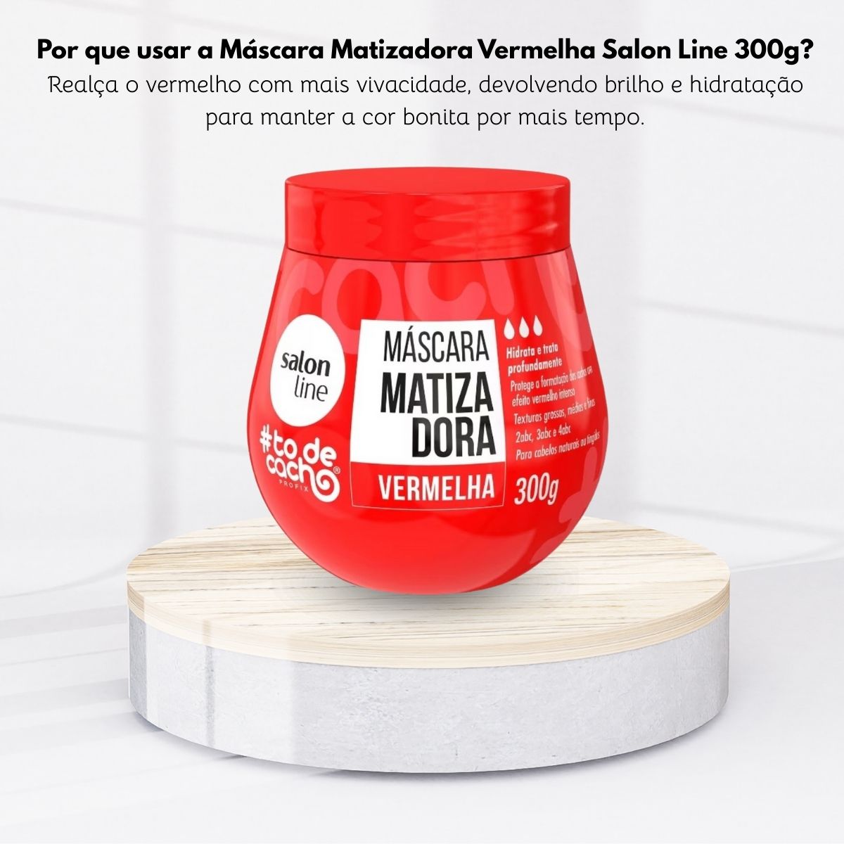 Máscara Matizadora Salon Line #todecacho Vermelha 300 g