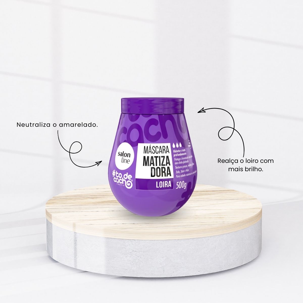 Máscara Matizadora Salon Line #todecacho Loira 500 g