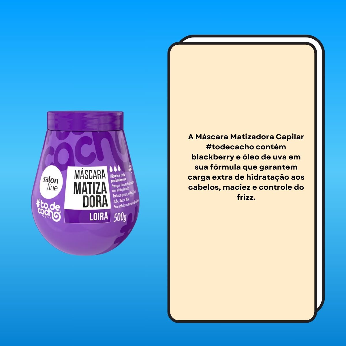 Máscara Matizadora Salon Line #todecacho Loira 500 g
