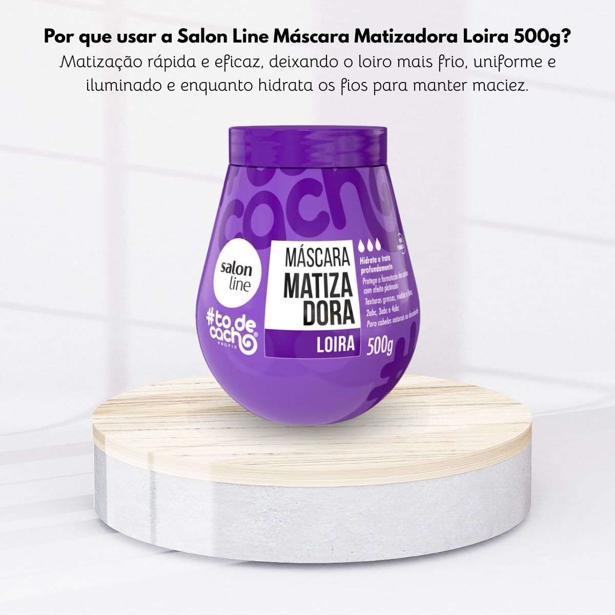 Máscara Matizadora Salon Line #todecacho Loira 500 g