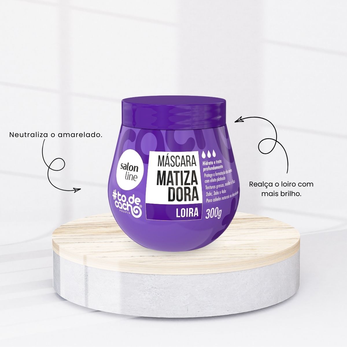Máscara Matizadora Salon Line #todecacho Loira 300 g
