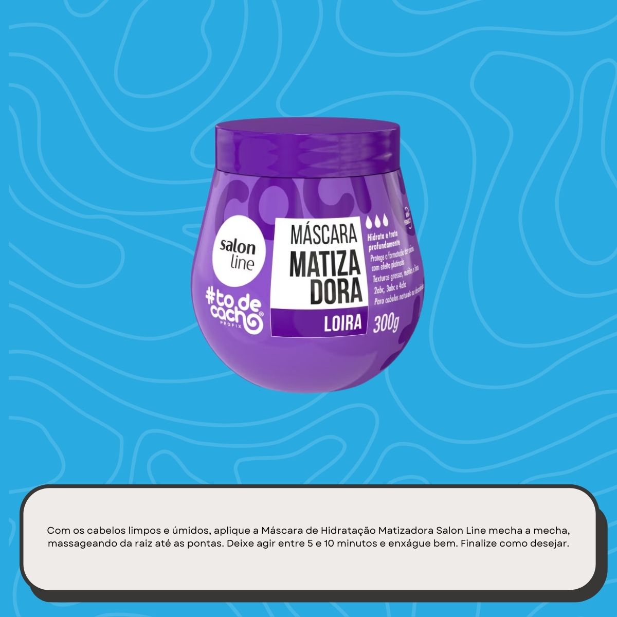 Máscara Matizadora Salon Line #todecacho Loira 300 g