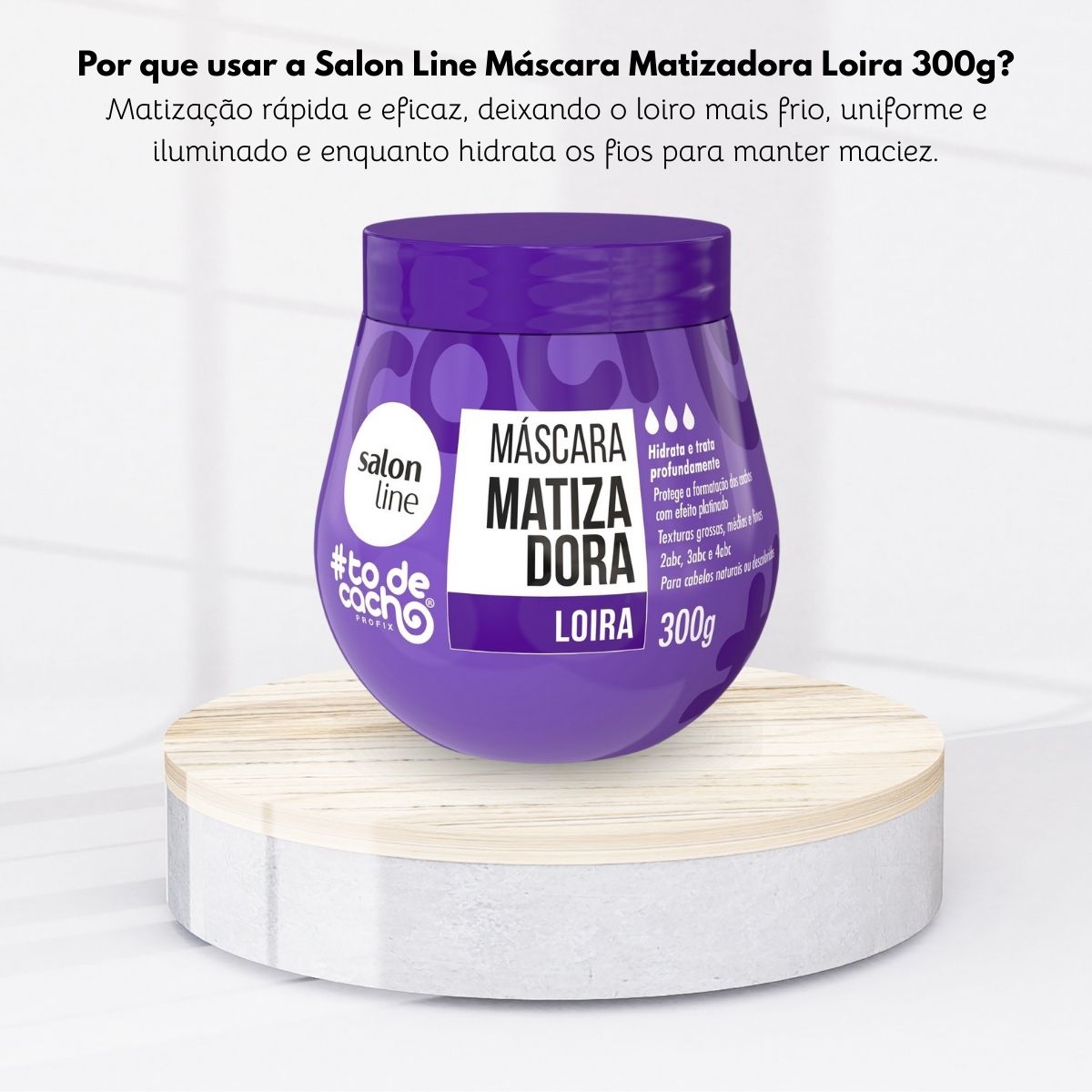 Máscara Matizadora Salon Line #todecacho Loira 300 g