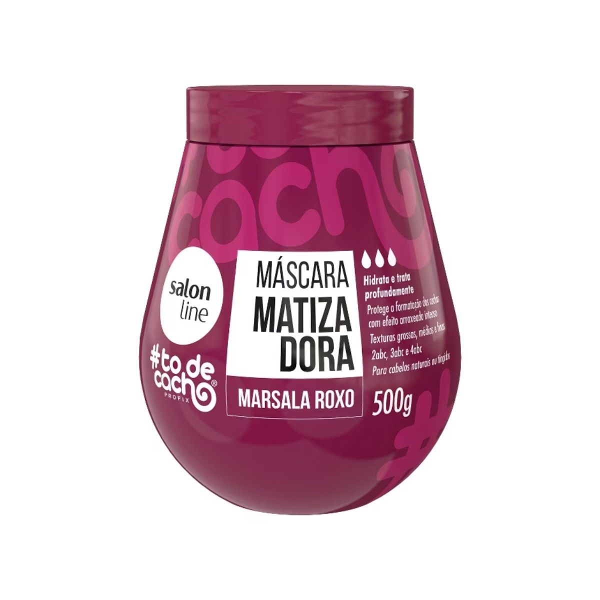 Máscara Matizadora Salon Line #todecacho Marsala Roxo 500 g