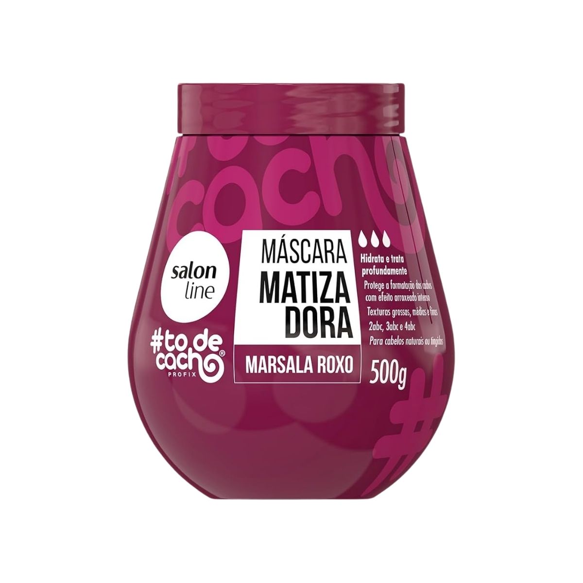 Máscara Matizadora Salon Line #todecacho Marsala Roxo 500 g