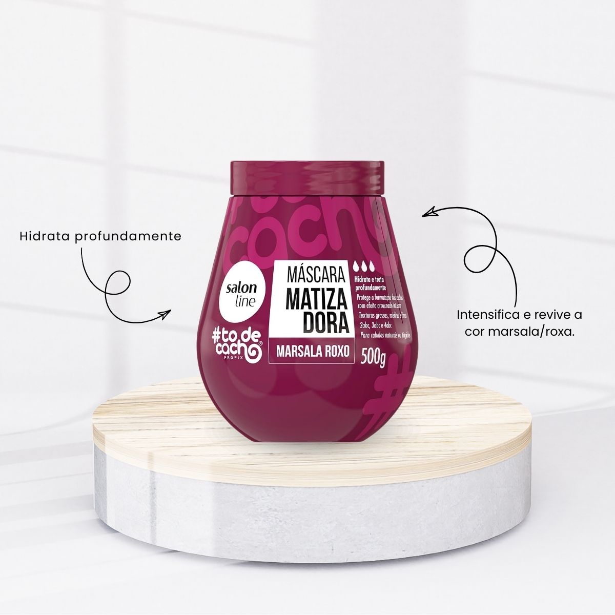 Máscara Matizadora Salon Line #todecacho Marsala Roxo 500 g
