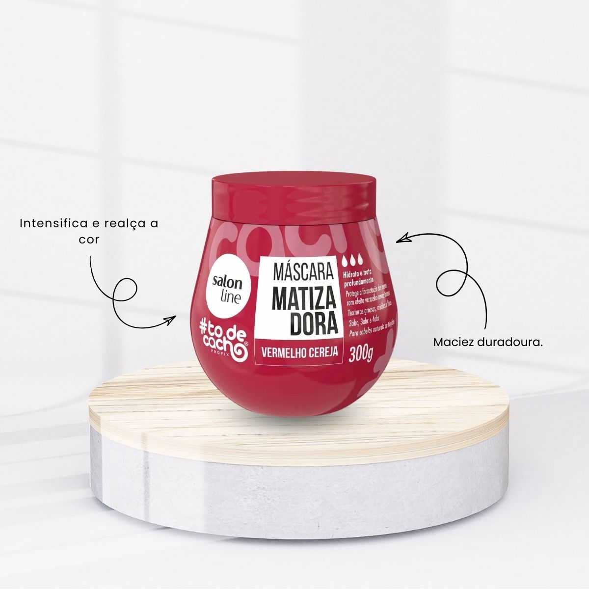 Máscara Salon Line #todecacho Vermelho Cereja 300 g
