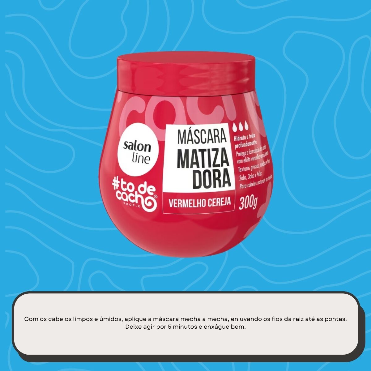 Máscara Salon Line #todecacho Vermelho Cereja 300 g
