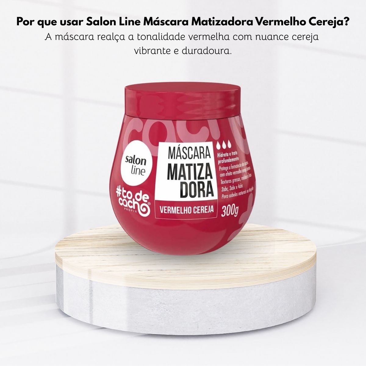 Máscara Salon Line #todecacho Vermelho Cereja 300 g