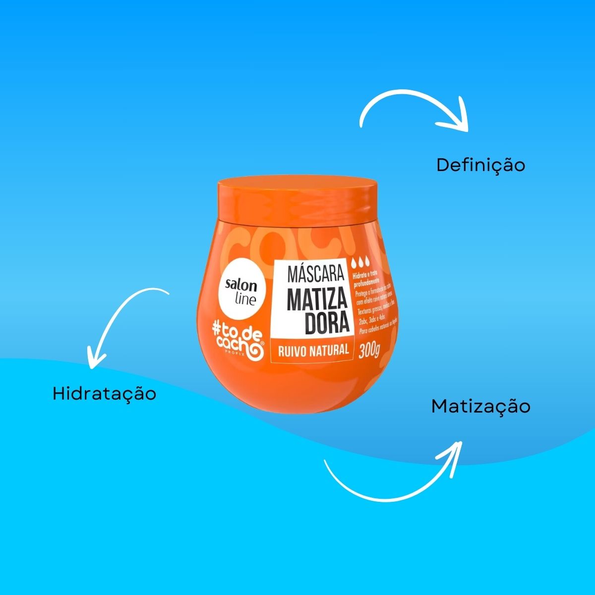 Máscara Matizadora Salon Line #todecacho Ruivo Natural 300 g