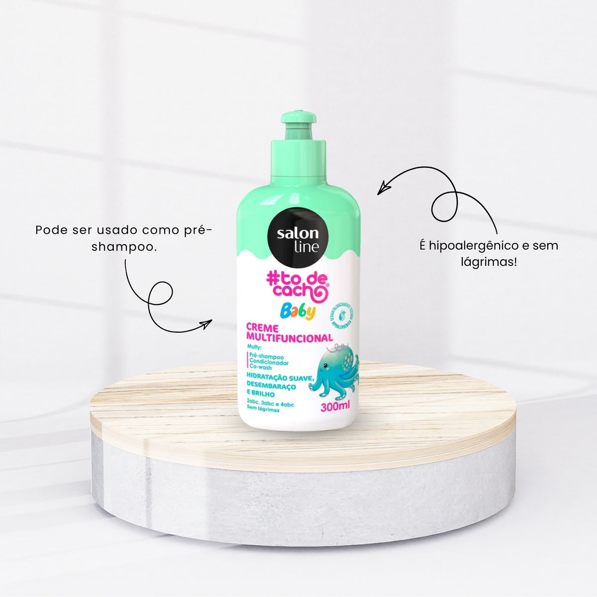 Pré Shampoo Salon Line #todecachinho Baby Creme Multifuncional Co-Wash e Condicionador 300 ml