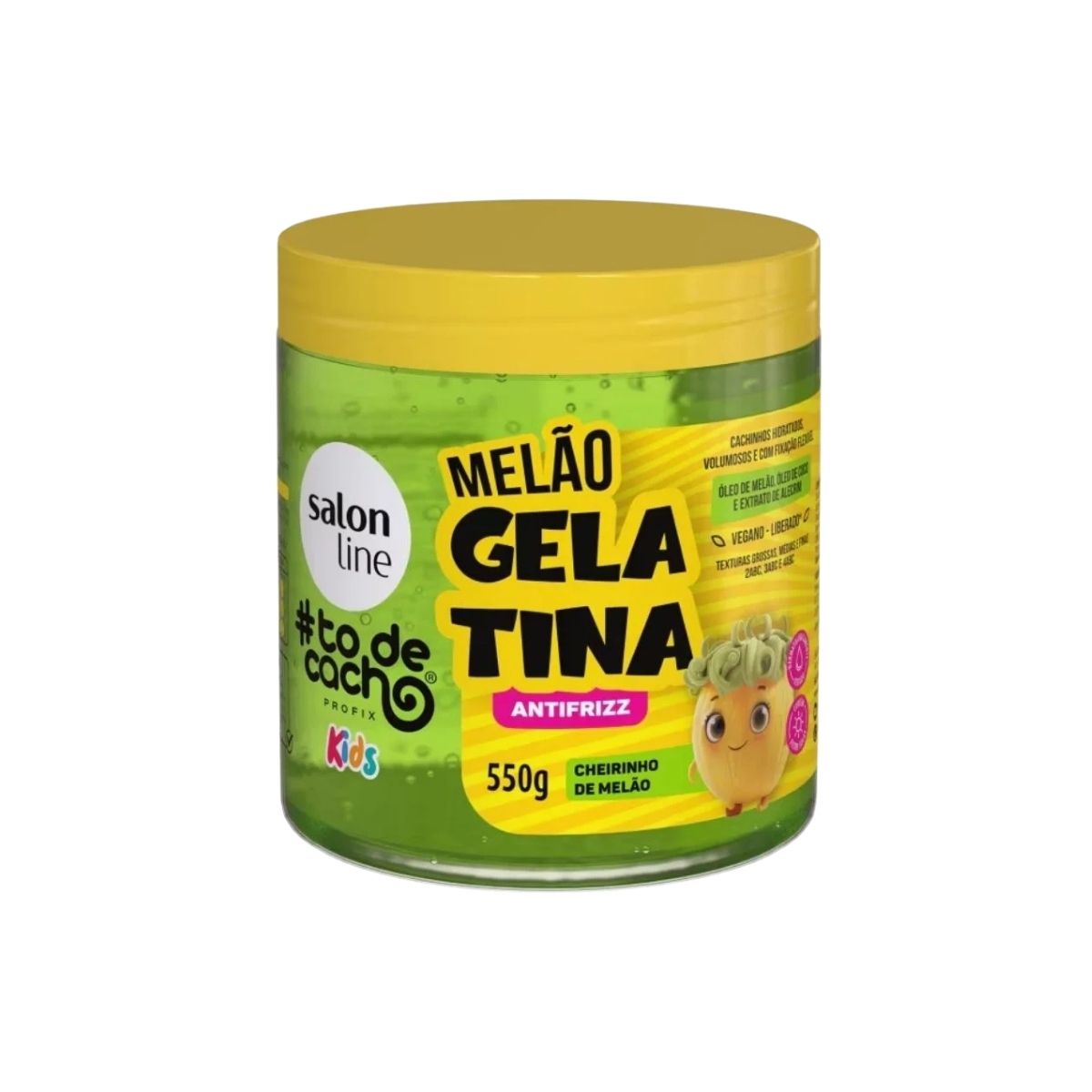 Salon Line #todecacho Kids Gelatina Melão Antifrizz 550 g