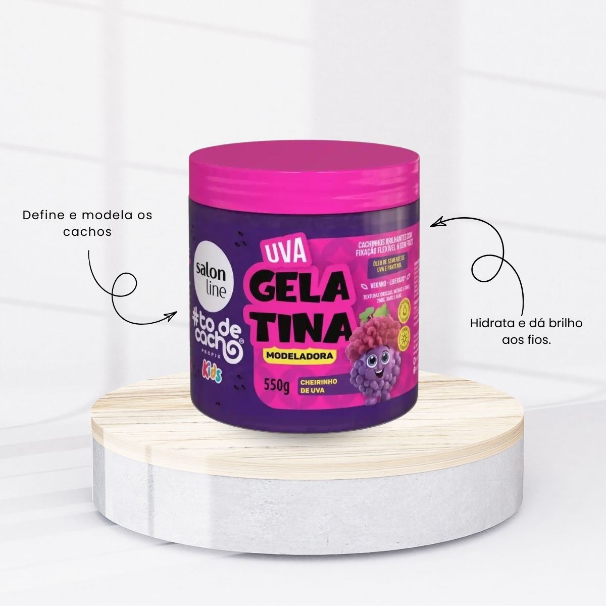 Salon Line #todecacho Kids Gelatina Uva Modeladora 550 g