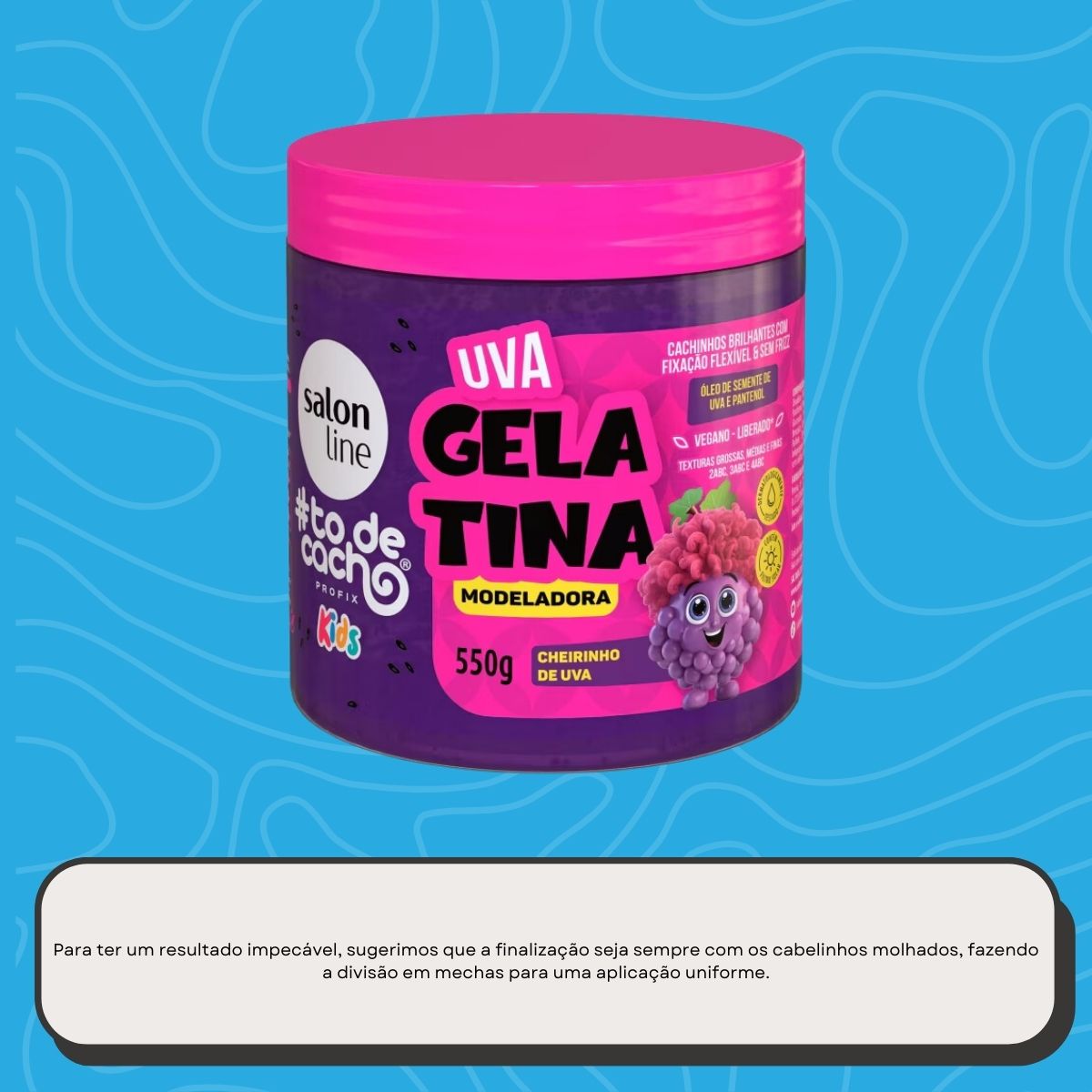 Salon Line #todecacho Kids Gelatina Uva Modeladora 550 g