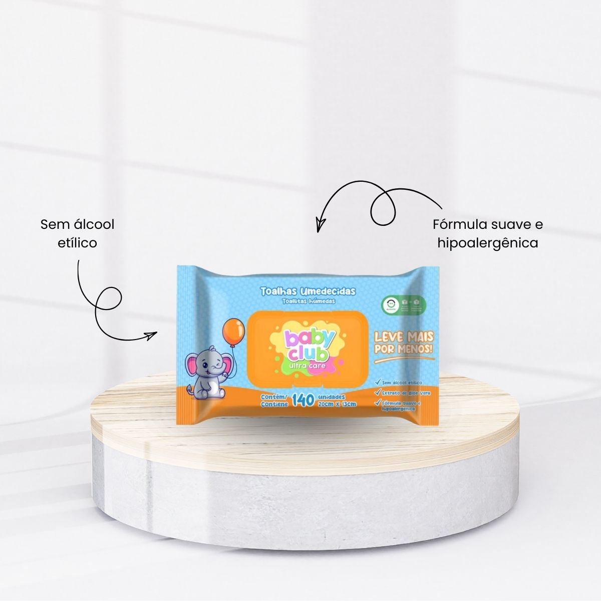 Baby Club Toalhas Umedecidas Tradicional 140 Folhas