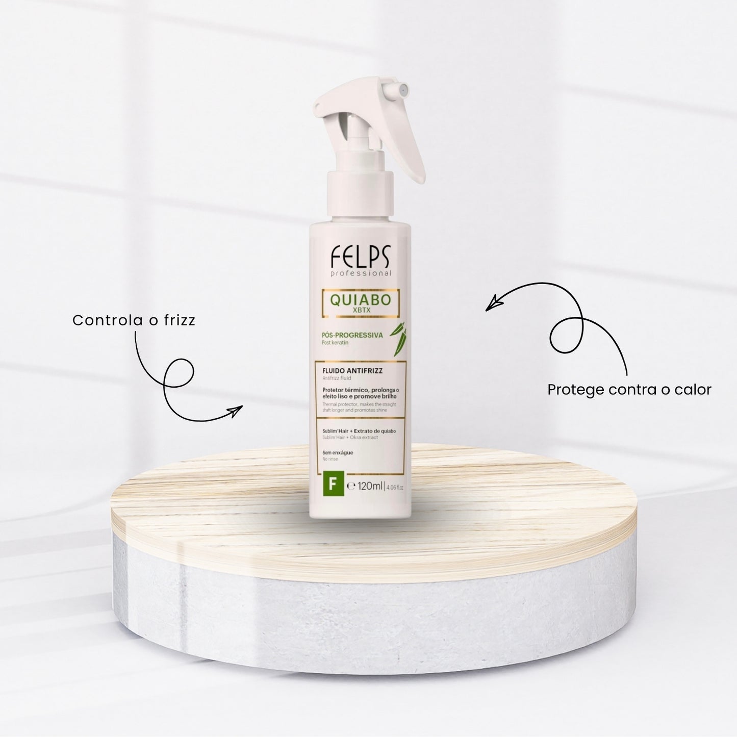 Felps Professional Quiabo XBTX Fluido Antifrizz 120ml
