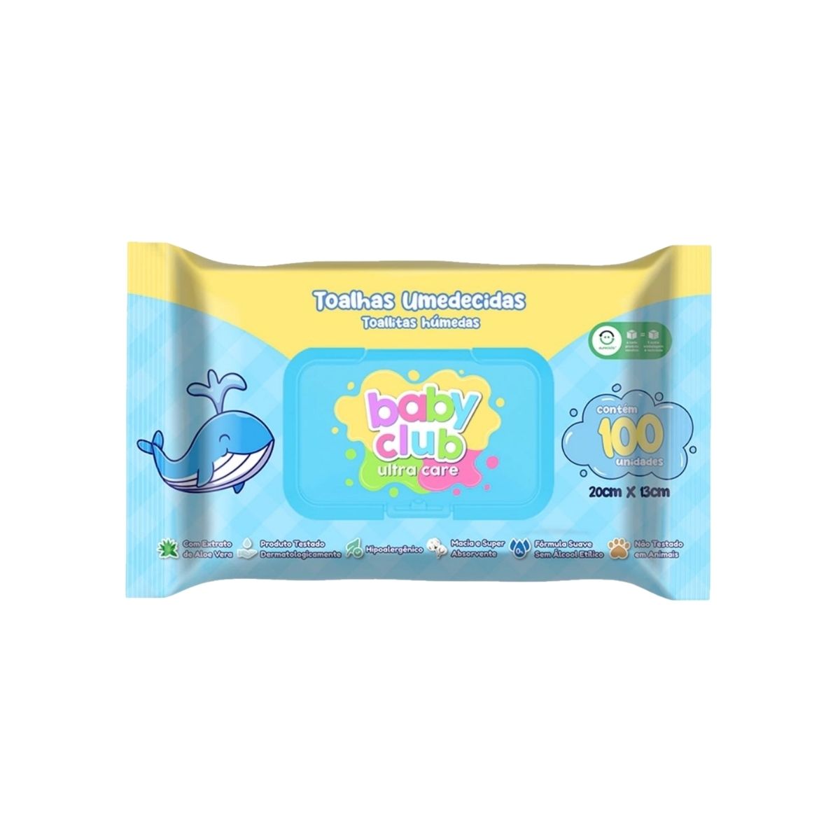 Baby Club Toalhas Umedecidas Premium 100 Folhas