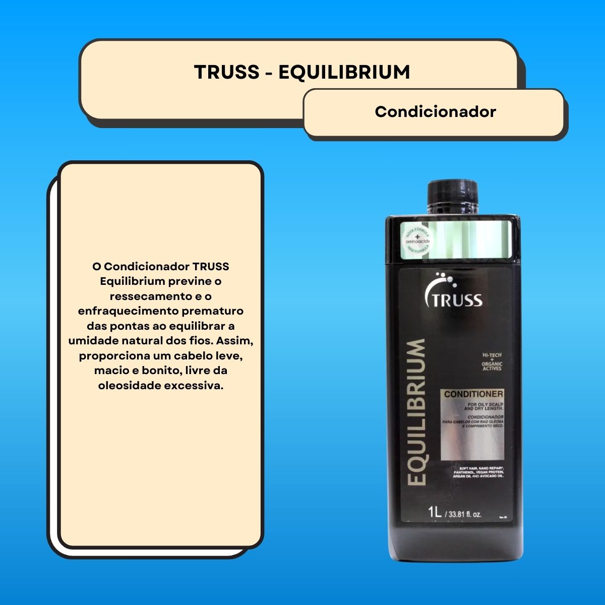 Condicionador Truss Equilibrium 1 Litro