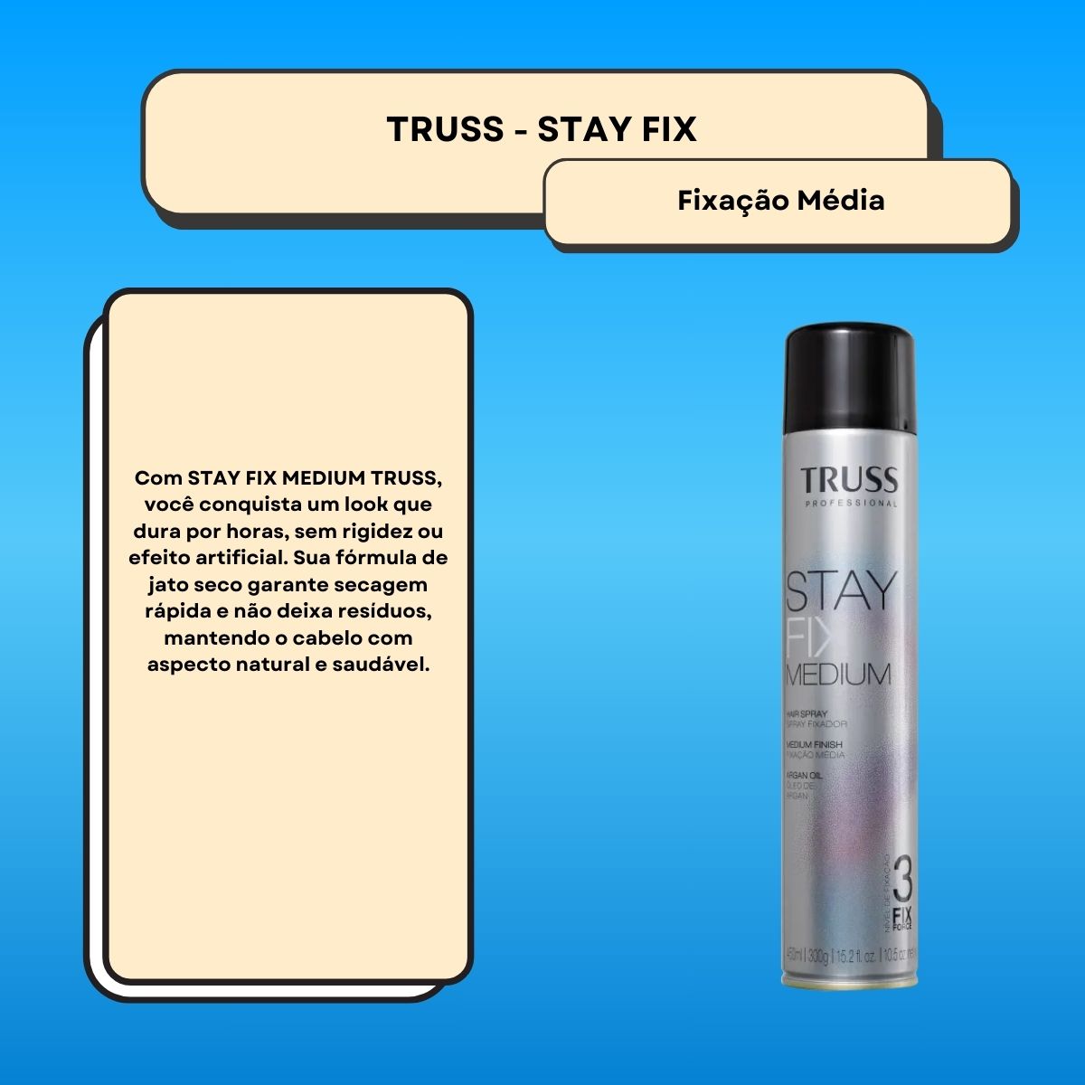 Spray Truss Stay Fix Medium Fixador 450 ml