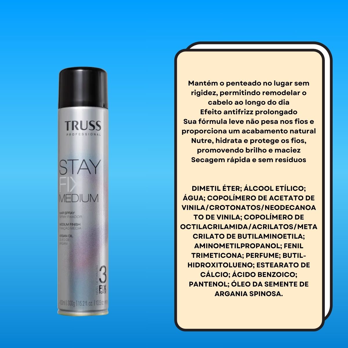 Spray Truss Stay Fix Medium Fixador 450 ml